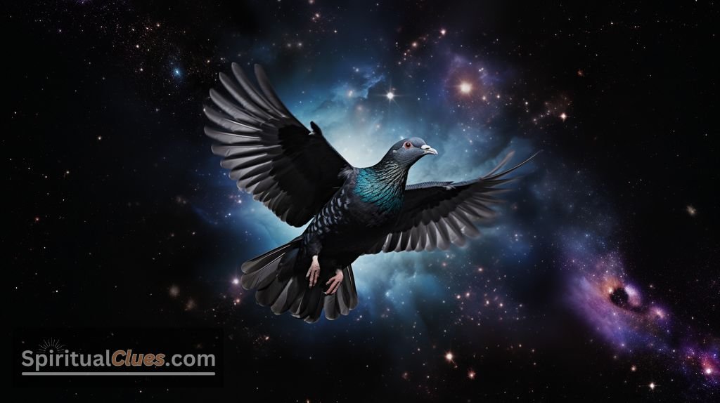 black pigeon divine messenger