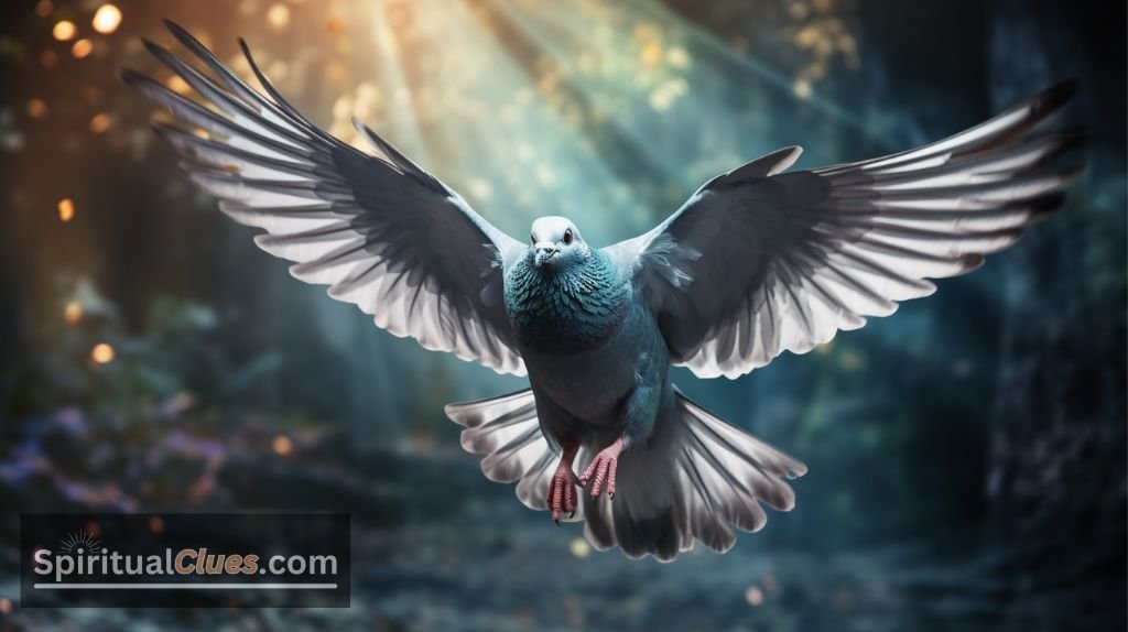 grey pigeon spiritual meaning