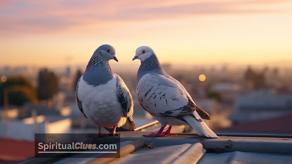 2 pigeons