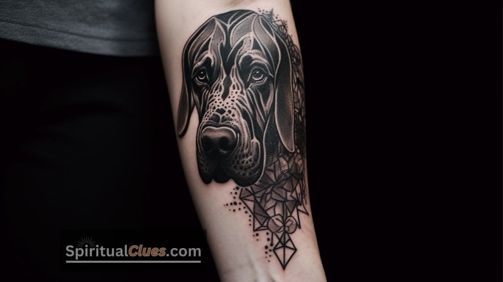 a great dane tattoo