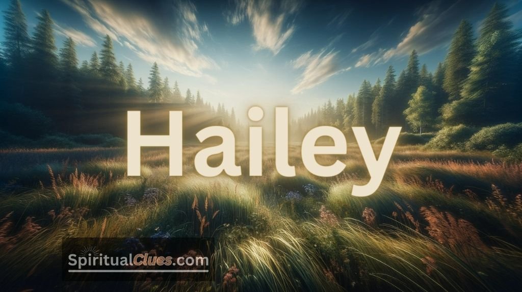 spiritual meaning of Hailey