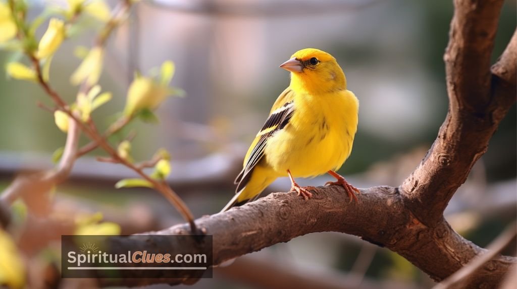 yellow bird spiritual meaning