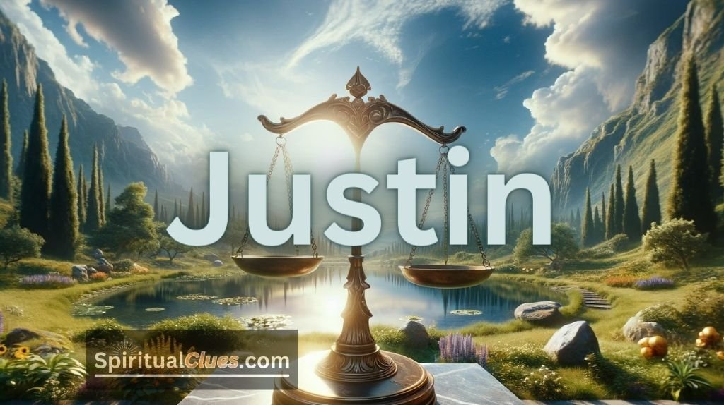 spiritual meaning of the name Justin