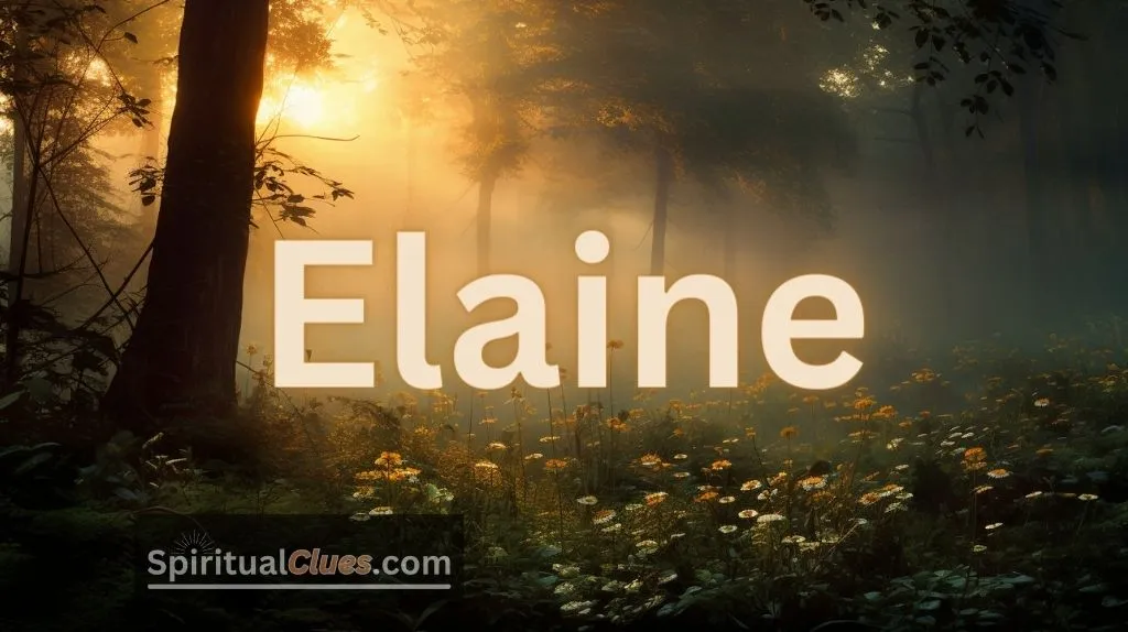 spiritual meaning of Elaine