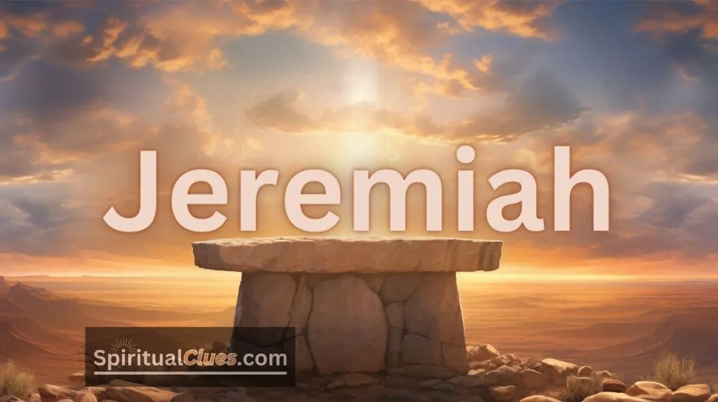 spiritual meaning of Jeremiah
