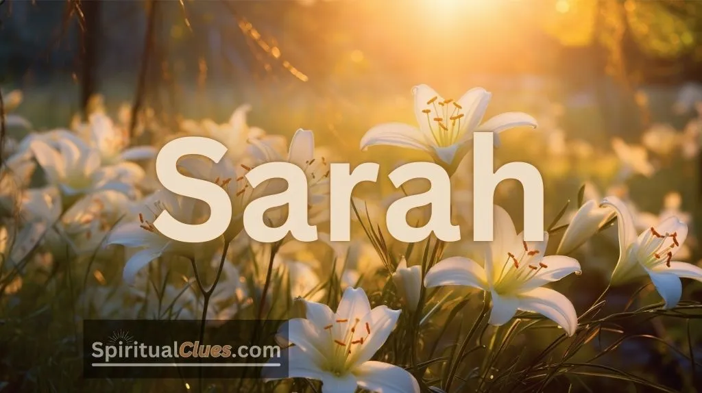 spiritual meaning of Sarah