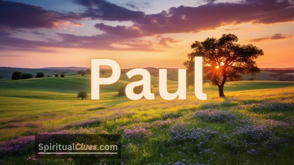 spiritual meaning of the name Paul