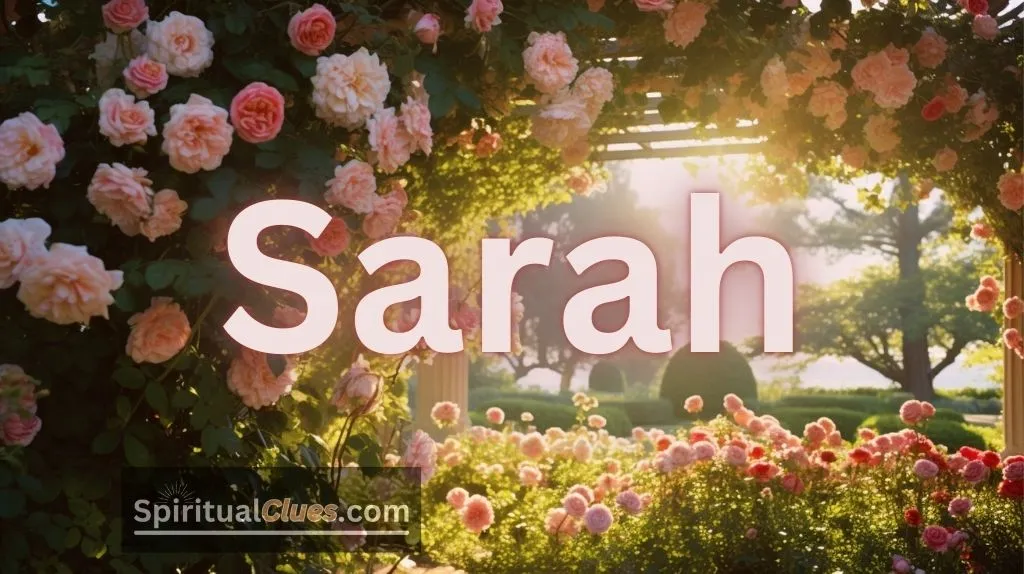 spiritual meaning of the name Sarah