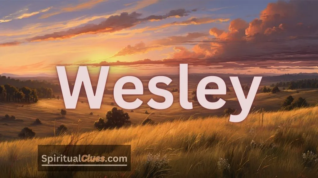 Spiritual Meaning of the Name Wesley: Western Meadow