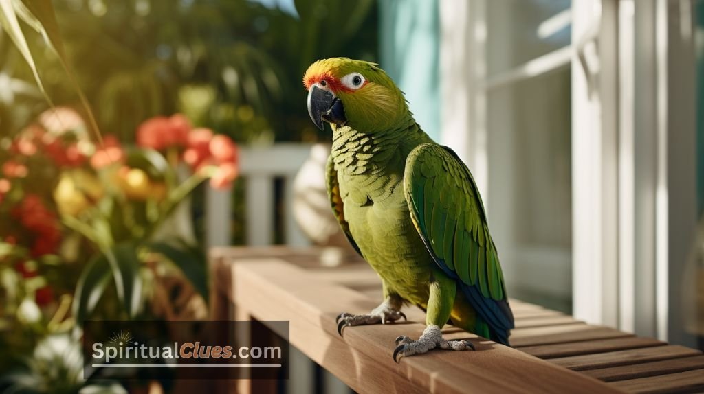 green parrot meaning