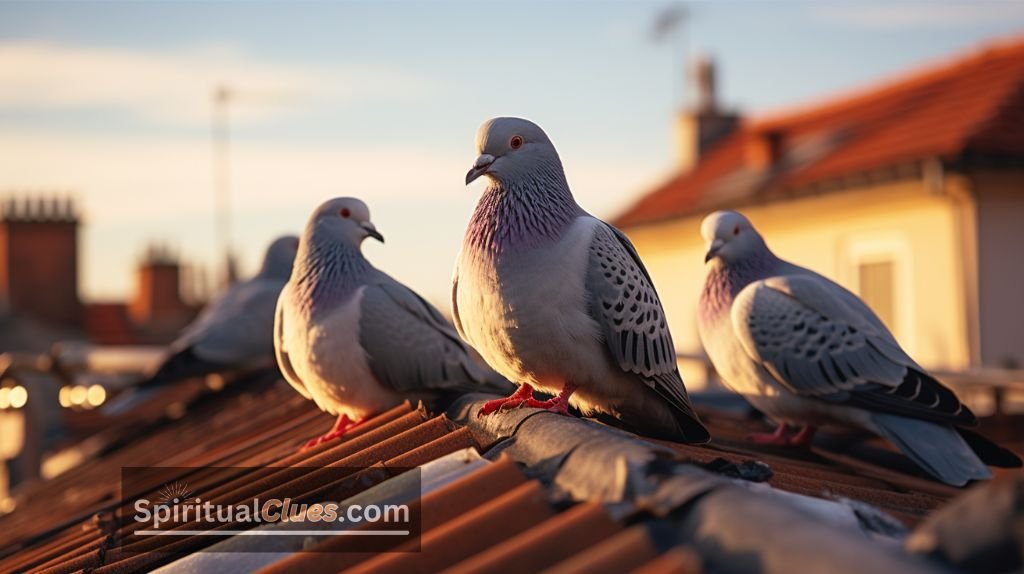 pigeons cooing
