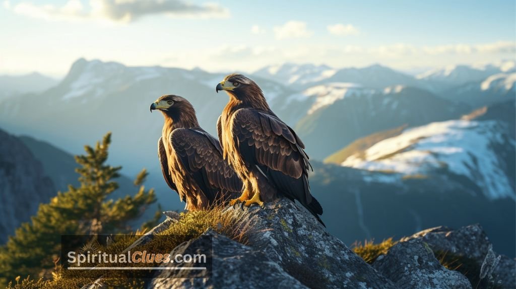 two golden eagles