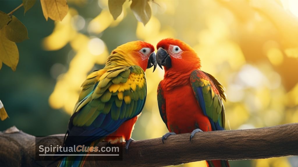 two parrots meaning